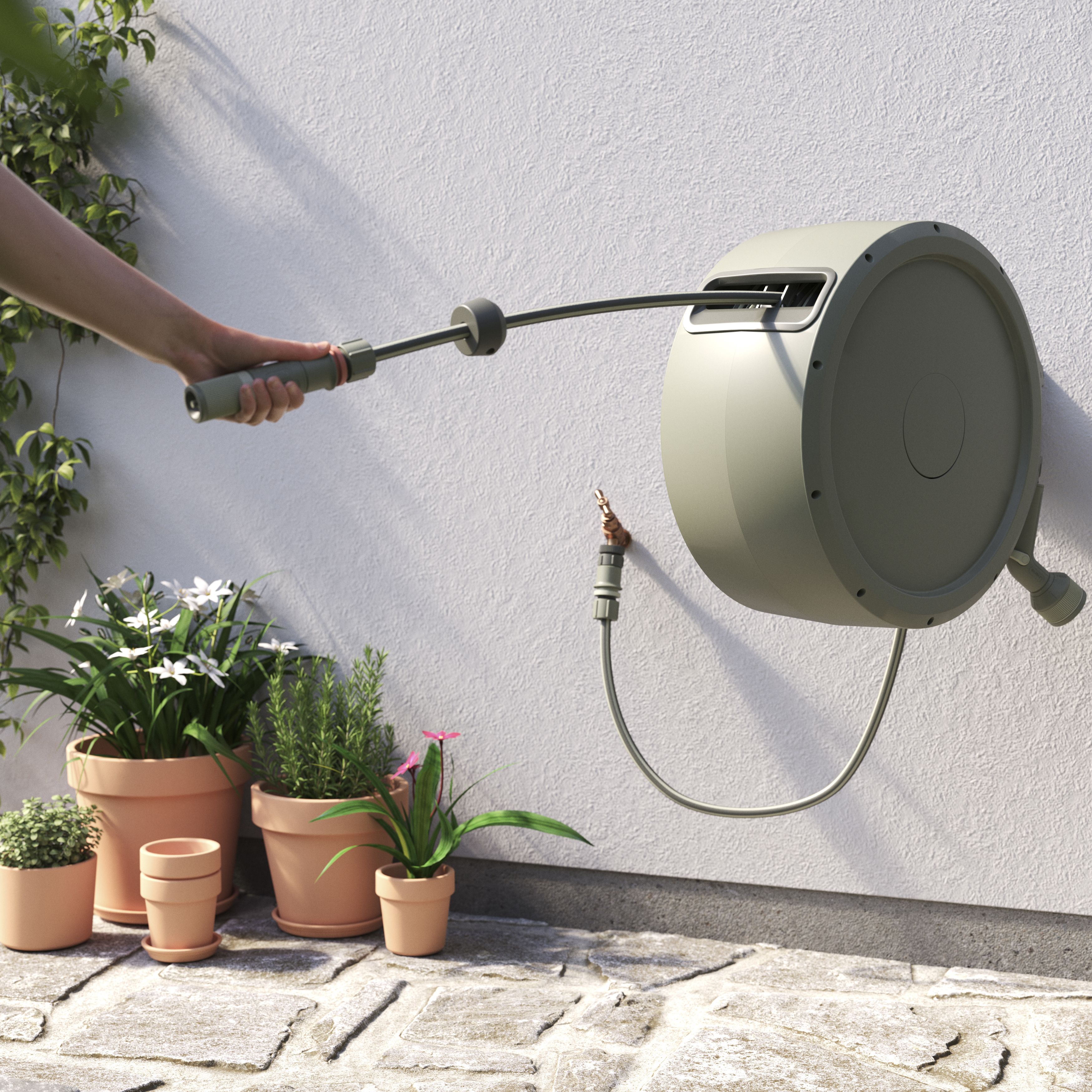 Verve Wall-mounted Auto Hose reel & hose (L)35m - 5