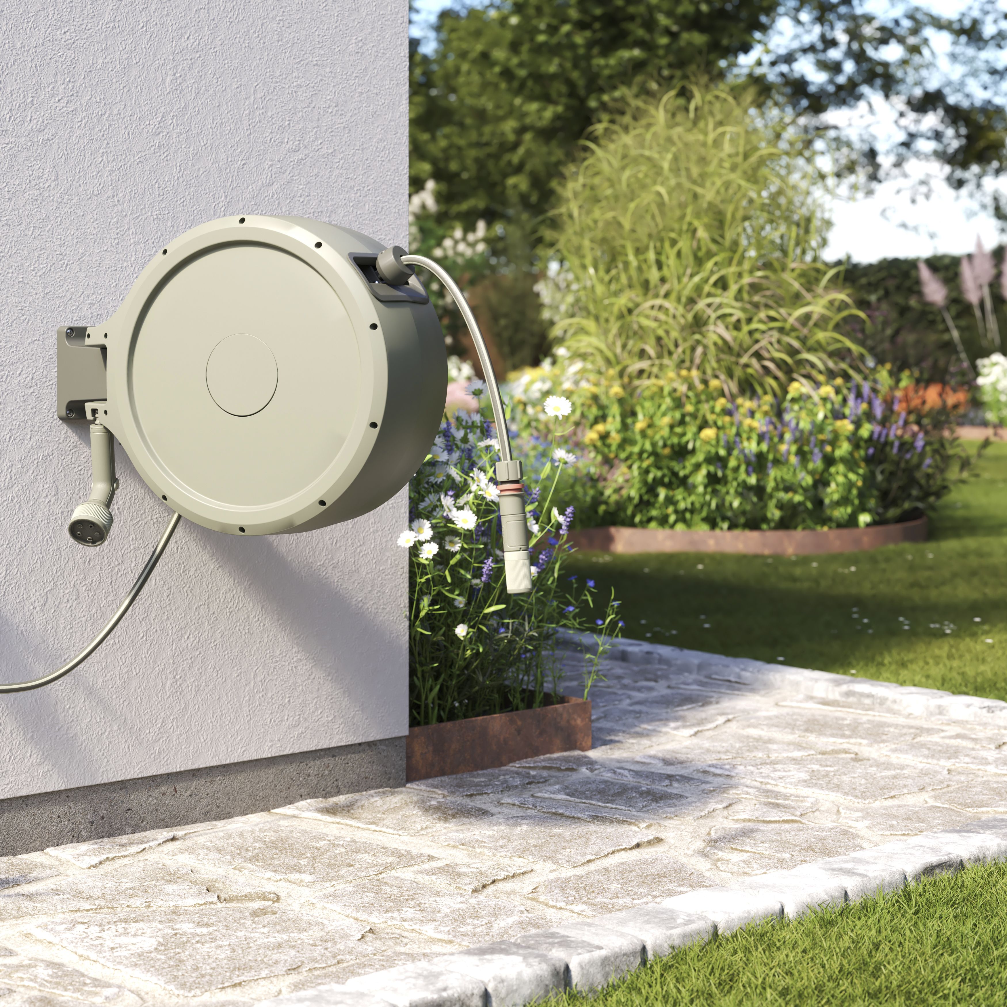 Verve Wall-mounted Auto Hose reel & hose (L)35m - 7
