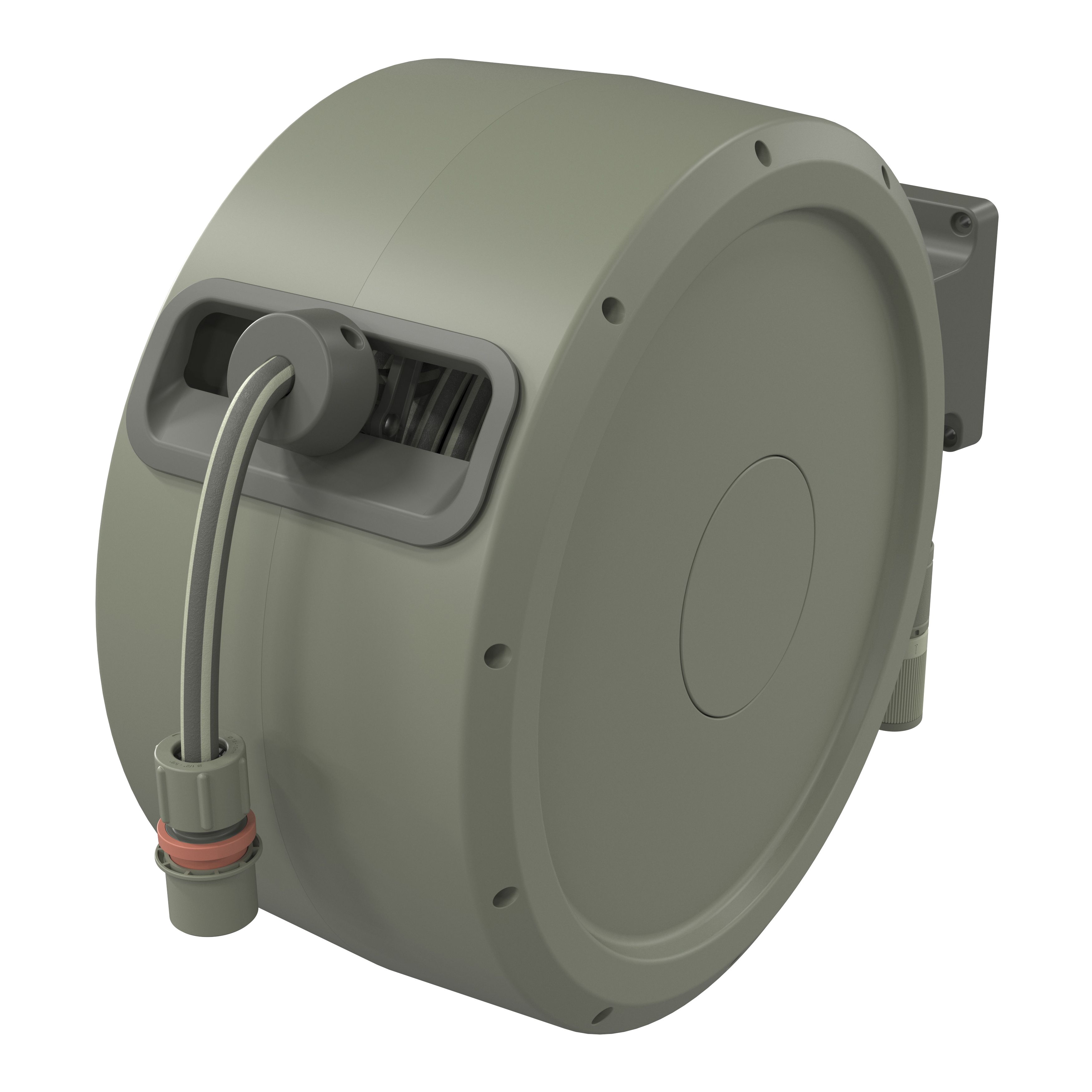 Verve Wallmounted Auto Hose reel set (L)25m DIY at B&Q