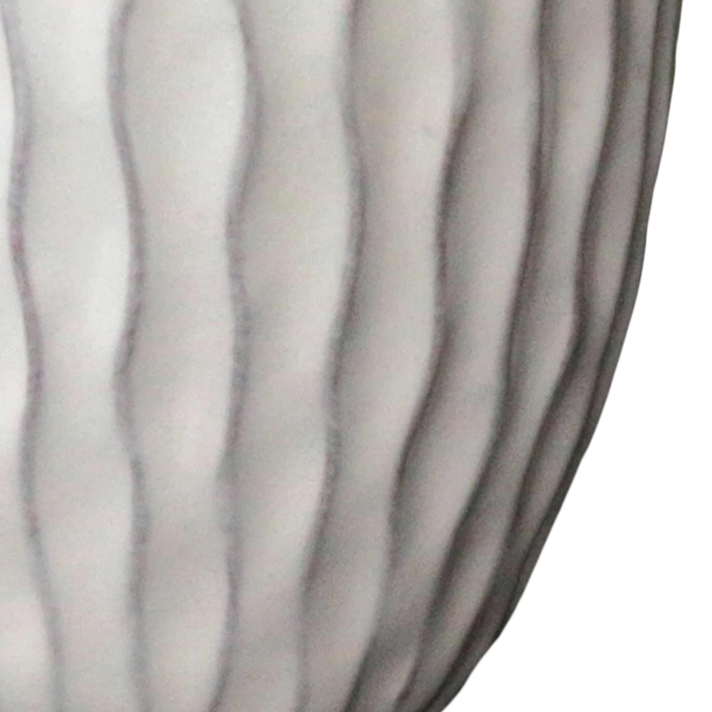 Verve White Ceramic Plant pot (Dia) 20cm, (H)17cm