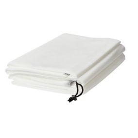 Verve White Plastic Fleece, (L)2m (W)1.5m, Pack of 3