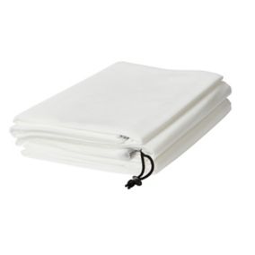 Verve White Plastic Fleece, (L)2m (W)1.5m
