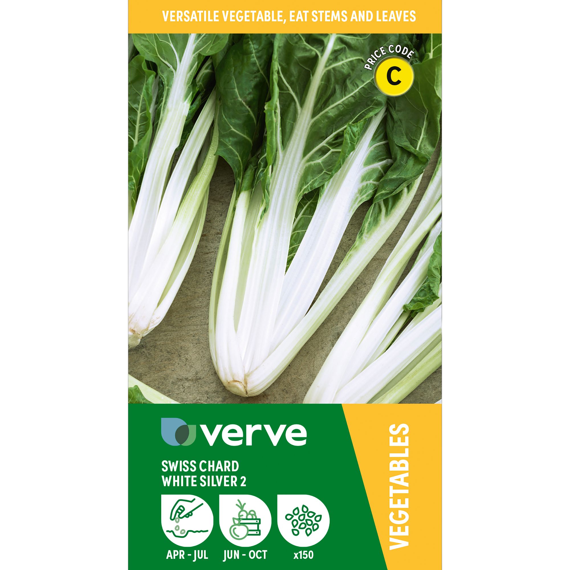 Verve 'White Silver 2 ' Vegetable Seeds