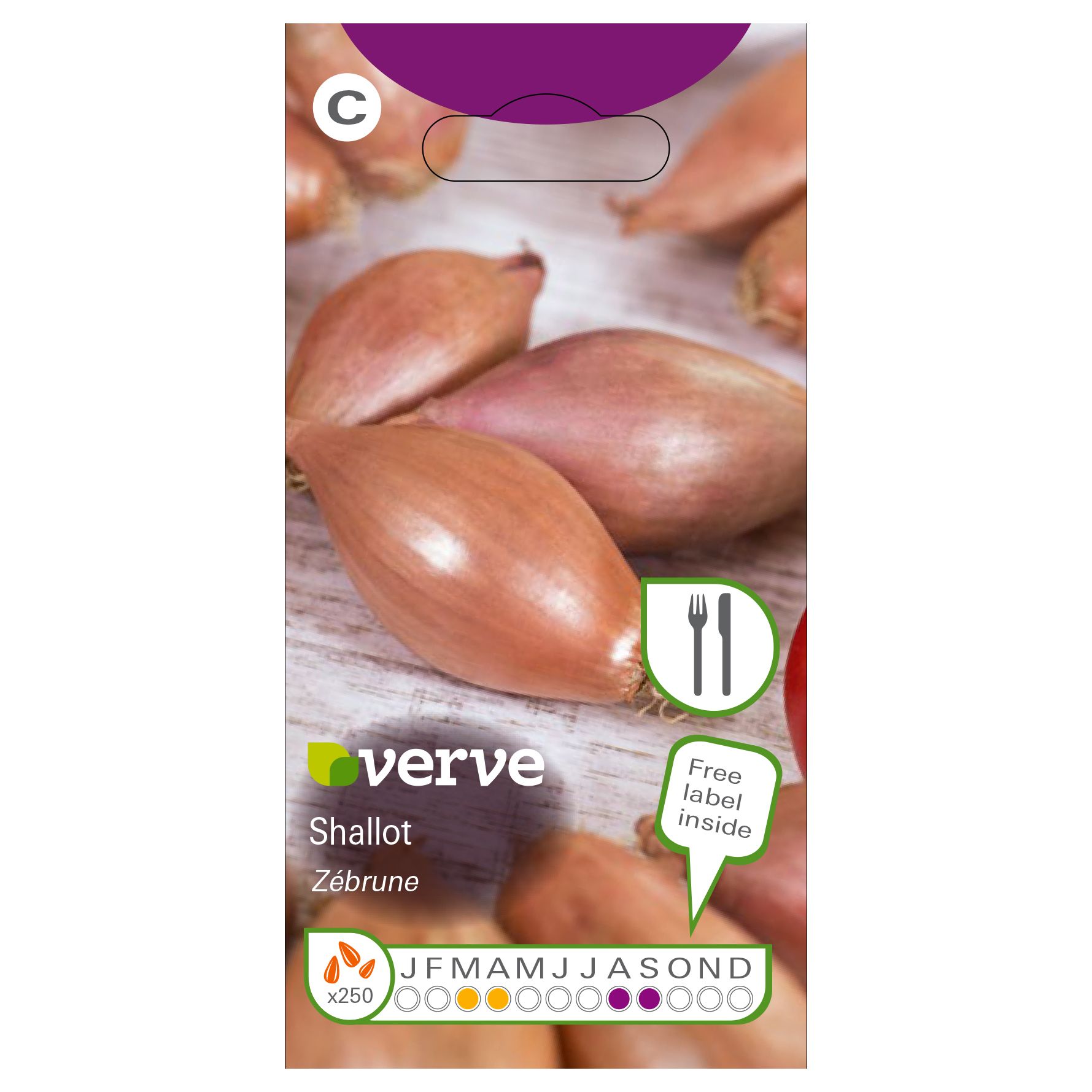 Verve Zebrune shallot Seeds