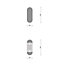 Vetro soap Column Radiator, Black (W)500mm (H)1380mm