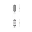 Vetro soap Column Radiator, White (W)500mm (H)1380mm