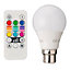 Vezzio B22 2.8W 45lm Classic RGB & warm white LED Light bulb