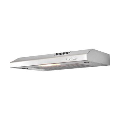 VHS60A Stainless steel Visor Cooker hood, (W)60cm