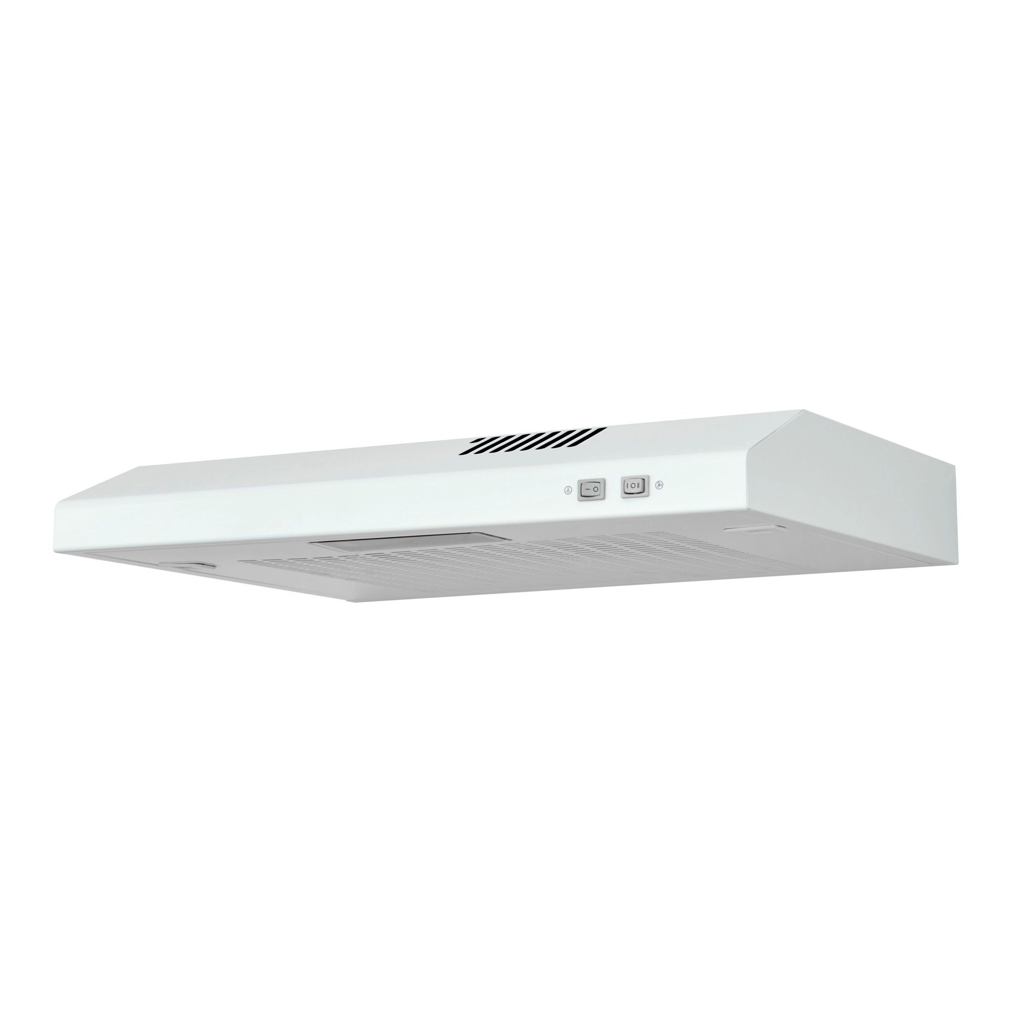 VHW60A Enamel steel Visor Cooker hood (W)60cm White DIY at B&Q