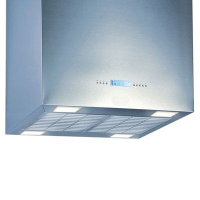 VICH60SS Stainless steel Island Cooker hood, (W)60cm