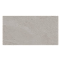 Victoria Grey Matt Slate effect Porcelain Outdoor Floor Tile, Pack of 2, (L)900mm (W)450mm