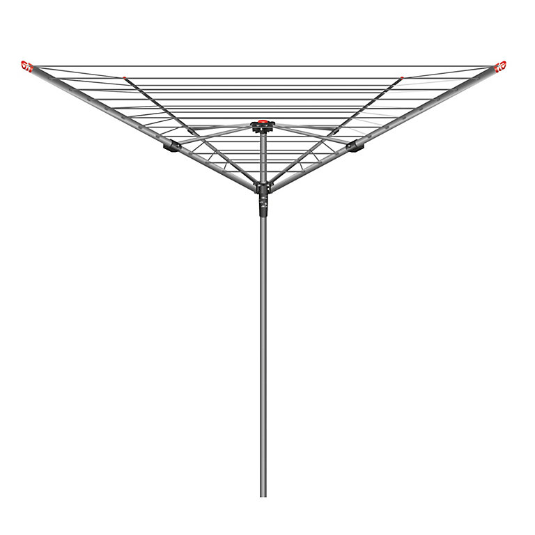 Aluminium 50 m Kingfisher 4-Arm Rotary Clothes Airer 