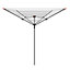 Vileda 4 Arm Black silver effect Rotary airer, 50m