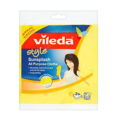 VILEDA Microfibre All Purpose Cloths 4's