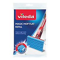 Vileda Magic Mop Blue & White Synthetic Mop head refill, (W)135mm