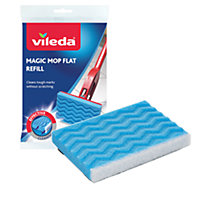 Vileda Magic Mop Blue & white Synthetic Sponge mop refill, (W)135mm