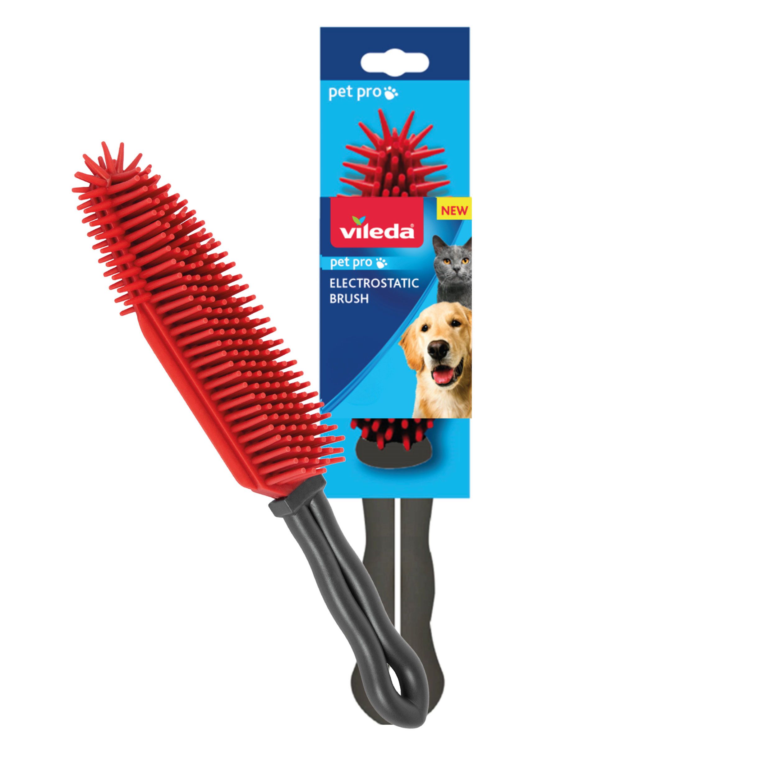 Vileda Pet Pro Electrostatic Rubber Brush, (W)53mm