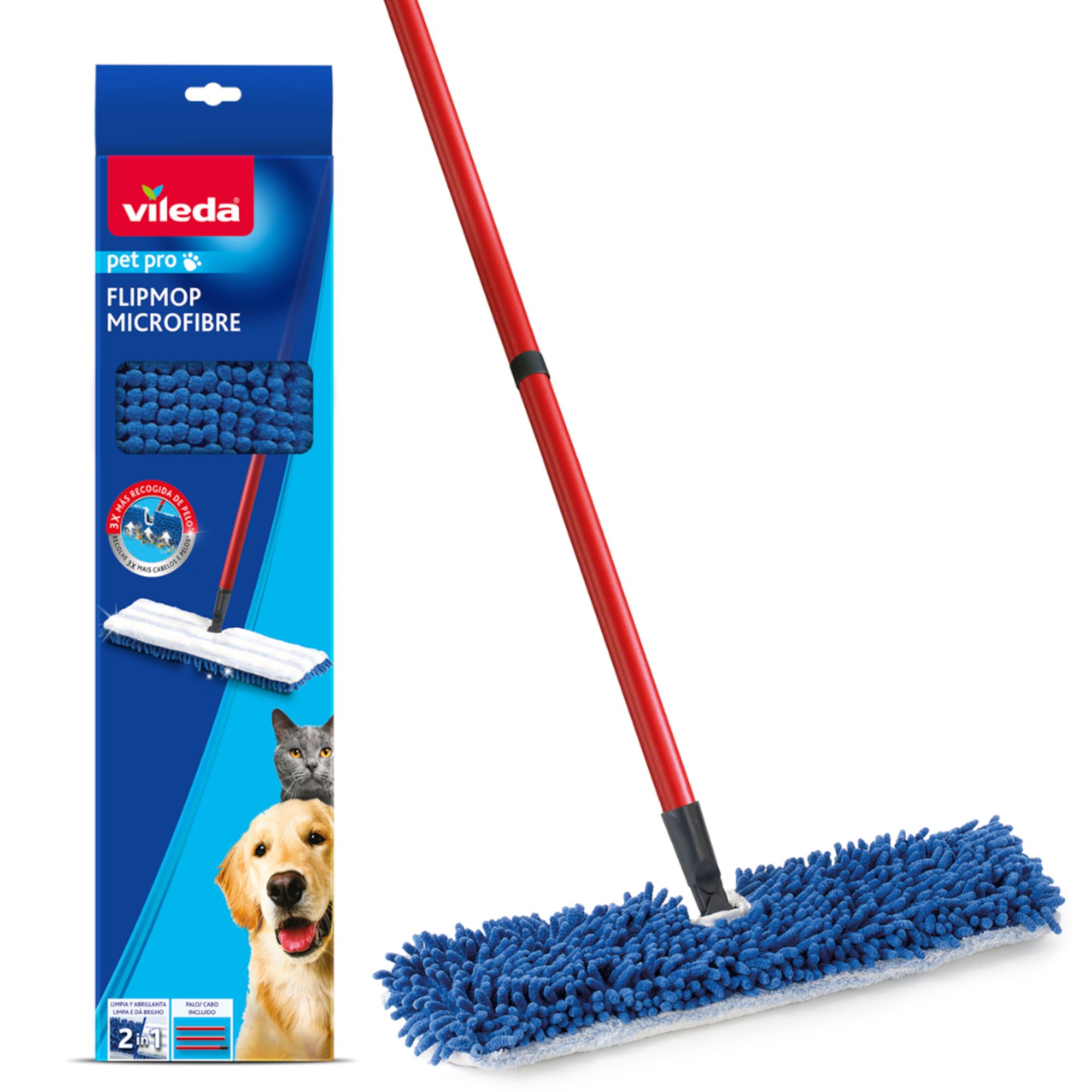 Vileda Pet Pro Microfibre Hard floor Mop