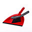 Vileda Red Dustpan & brush set, (W)248.5mm
