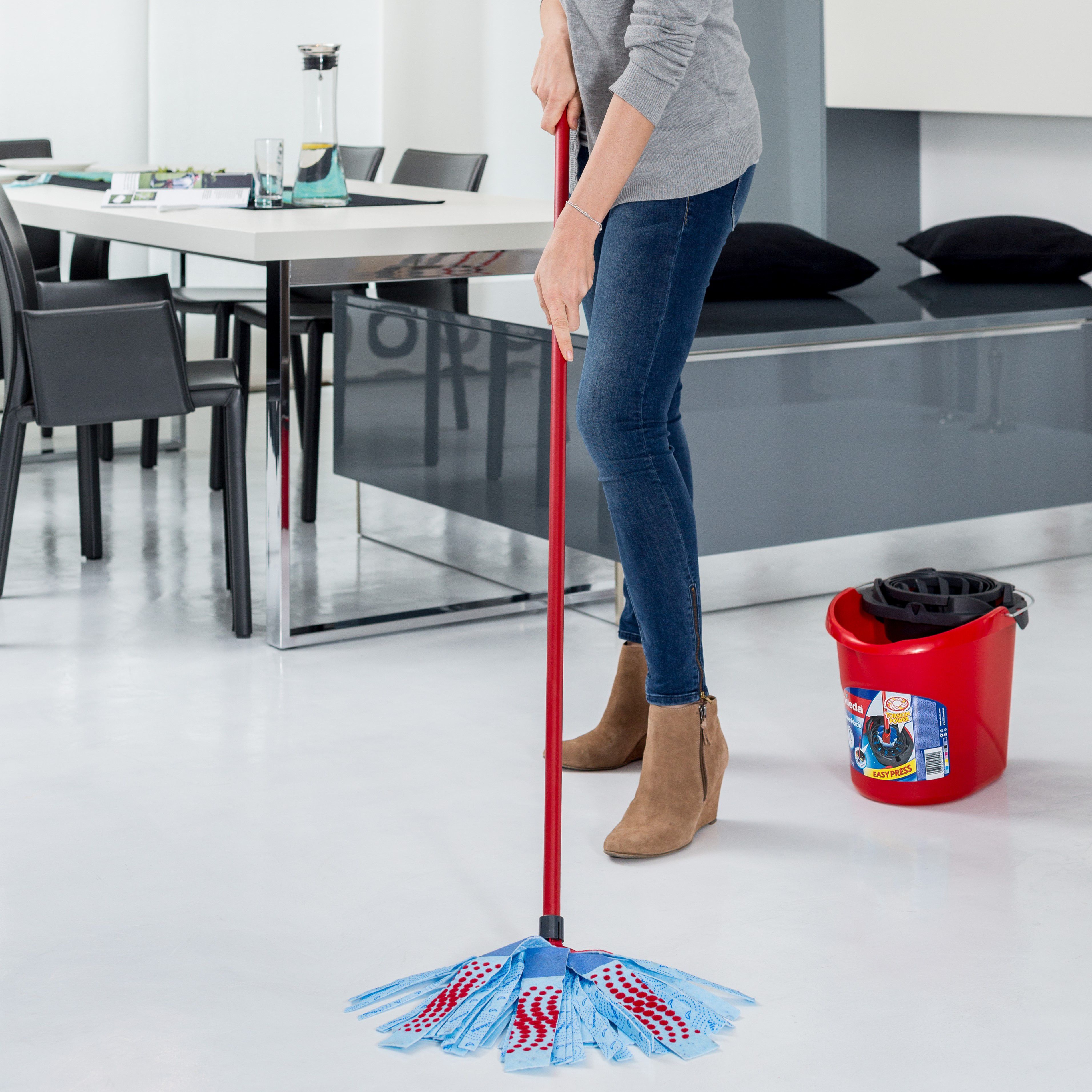 Vileda SuperMocio Polyester & polypropylene (PP) Hard floor 3 action mop