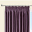 Villula Blueberry Plain Lined Pencil pleat Curtains (W)117cm (L)137cm, Pair