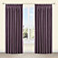 Villula Blueberry Plain Lined Pencil pleat Curtains (W)167cm (L)183cm, Pair