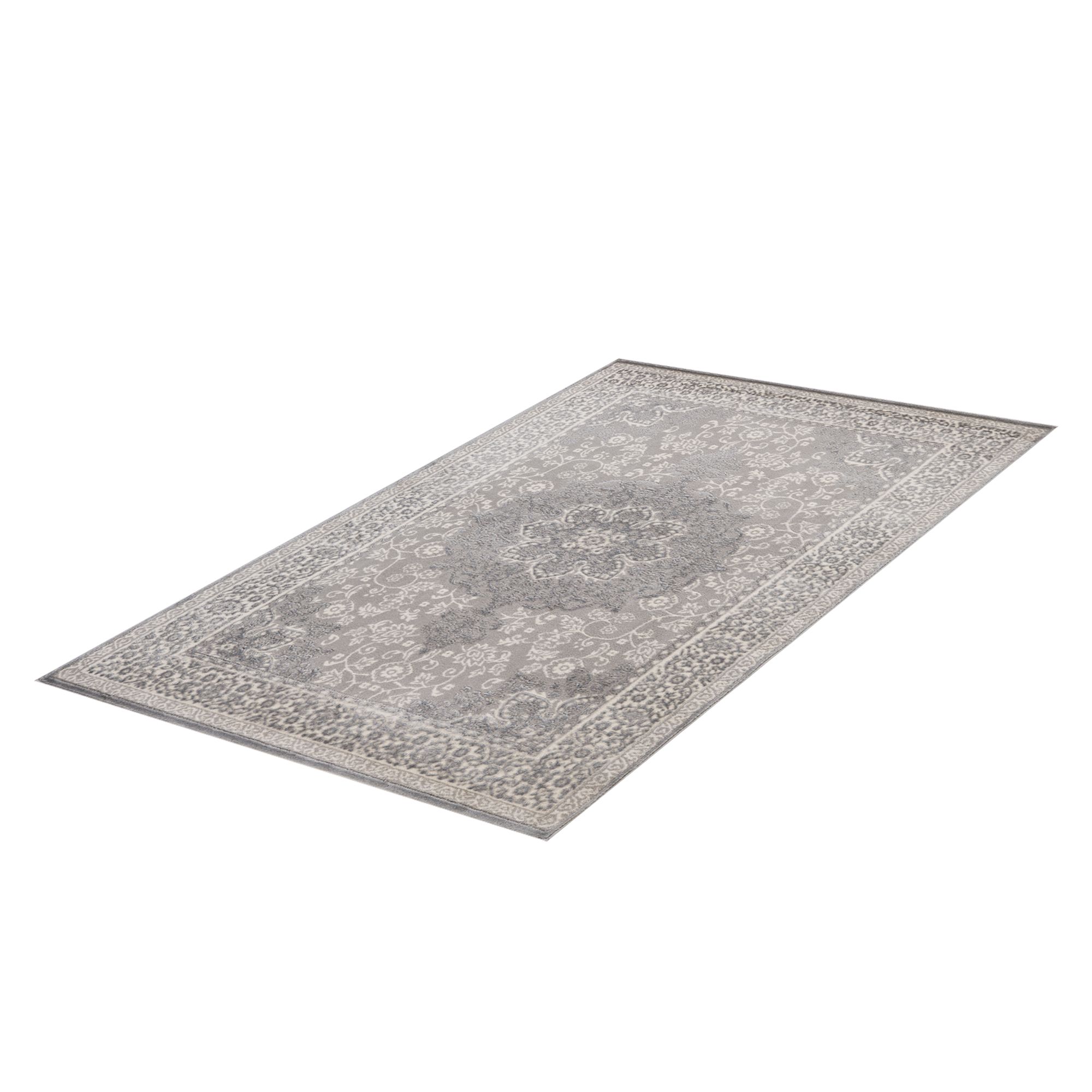 Vinci Grey Traditional Large Rug, (L)230cm x (W)160cm