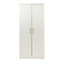 Vinova Matt white Double Wardrobe (H)1995mm (W)900mm (D)500mm