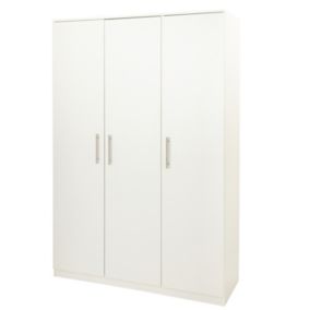 Vinova Matt white Large Triple Wardrobe (H)1995mm (W)1350mm (D)500mm