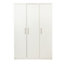 Vinova Matt white Triple Wardrobe (H)1995mm (W)1350mm (D)500mm