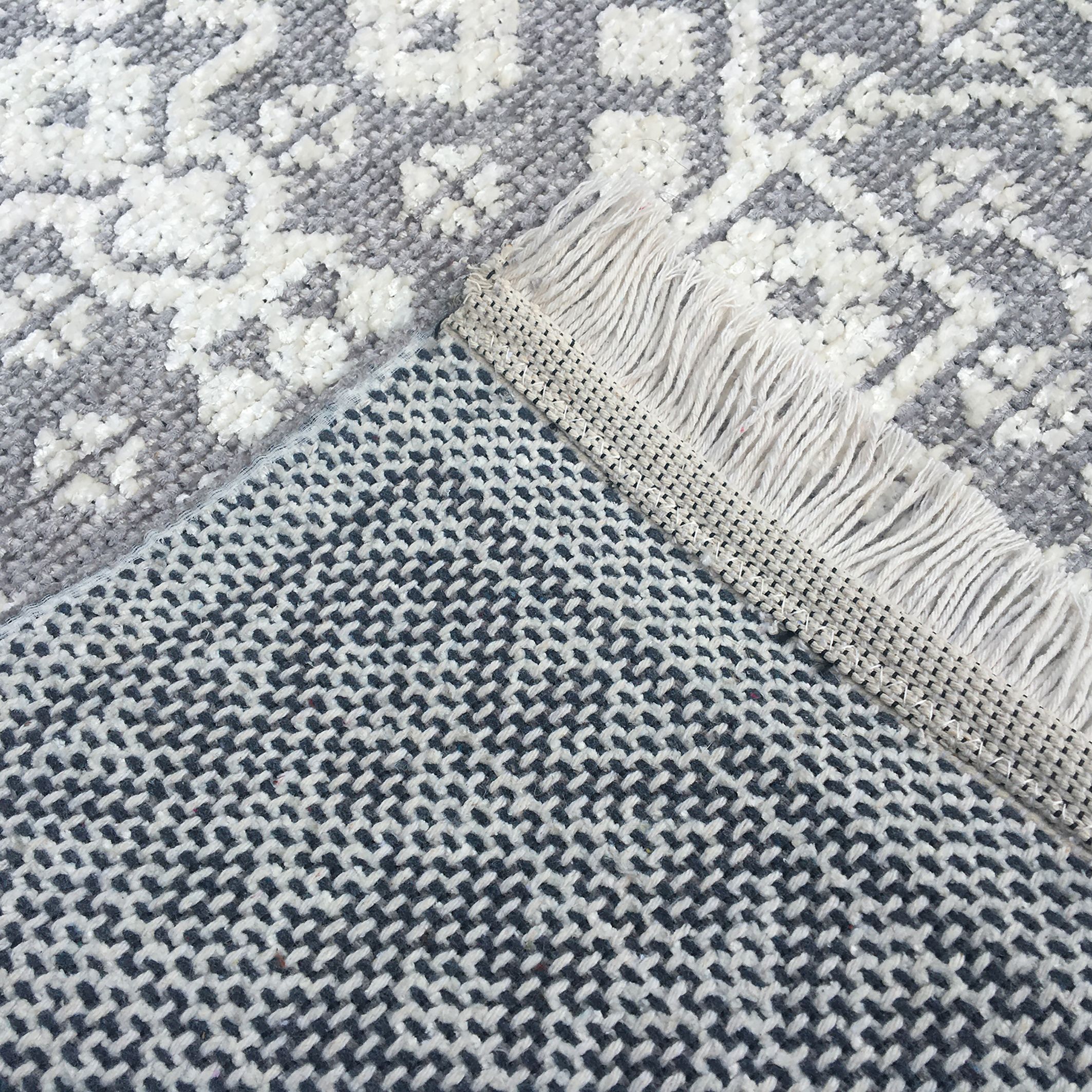 Vintage Medallion Grey Traditional Woven effect Medium Rug, (L)170cm x ...