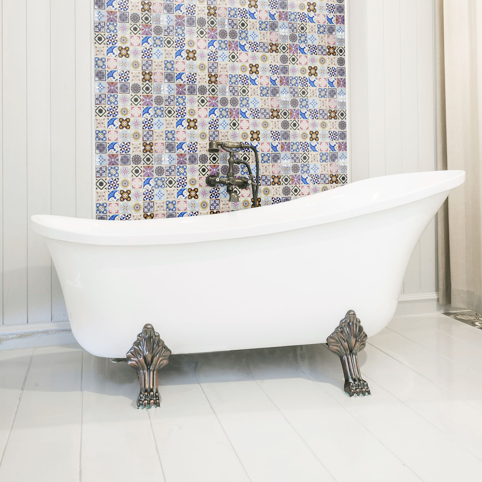 Vintage Multicolour Gloss Morrocan Glass Mosaic tile
