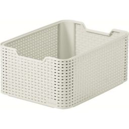 Vintage white Plastic Basket (H)172mm (W)290mm