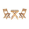 Virginia Wooden 2 seater Table & chair set