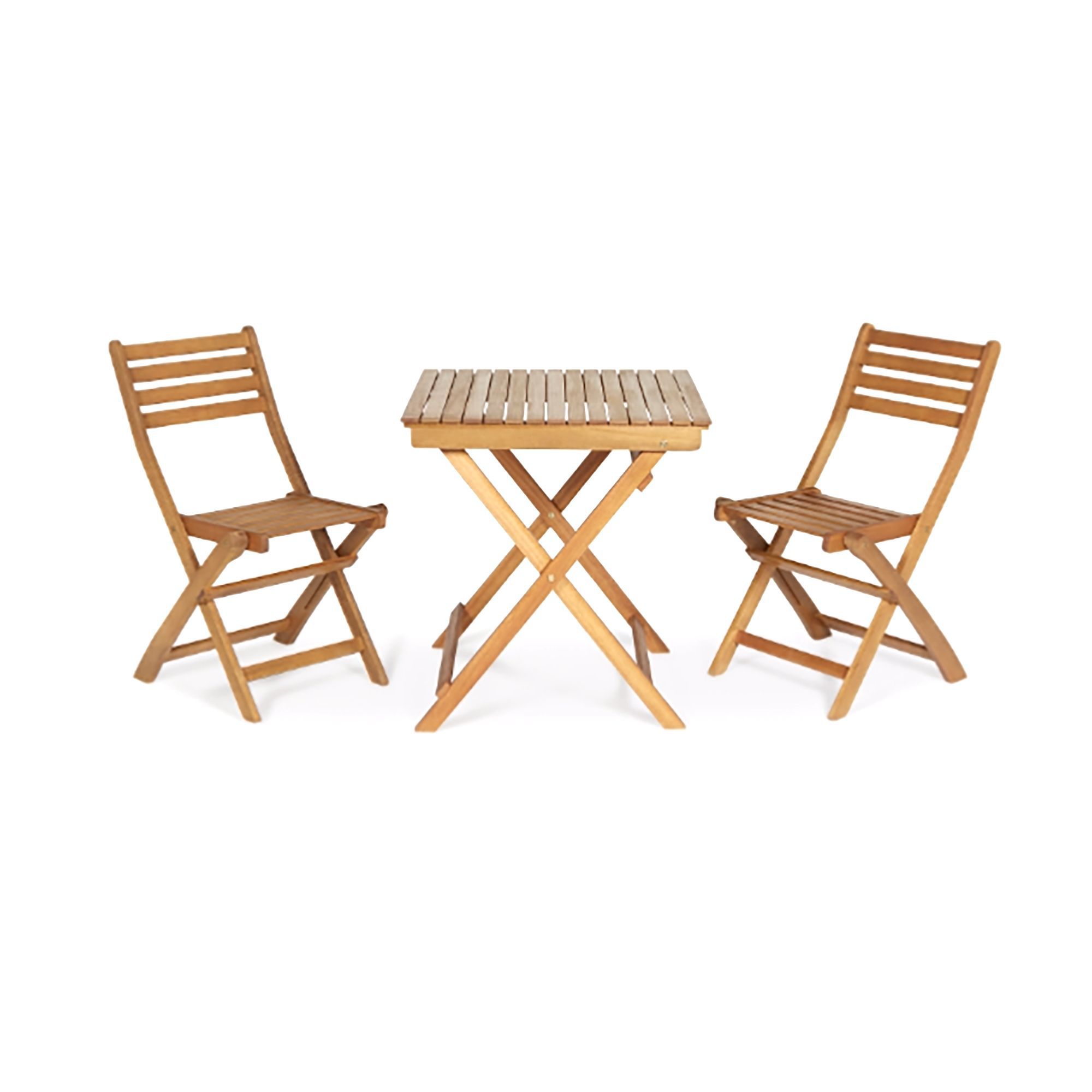 Virginia Wooden 2 seater Table chair set DIY at B Q