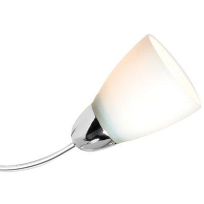 Virgo Glass & metal Chrome effect 3 Lamp Ceiling light