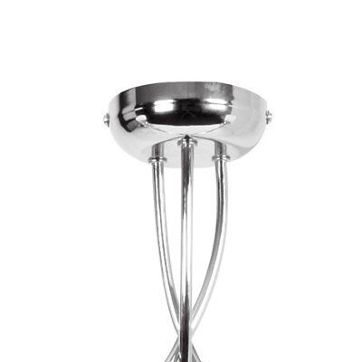 Virgo Glass & metal Chrome effect 3 Lamp Ceiling light