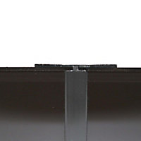 Vistelle Black H-shaped Panel straight joint, (L)2500mm (W)25mm
