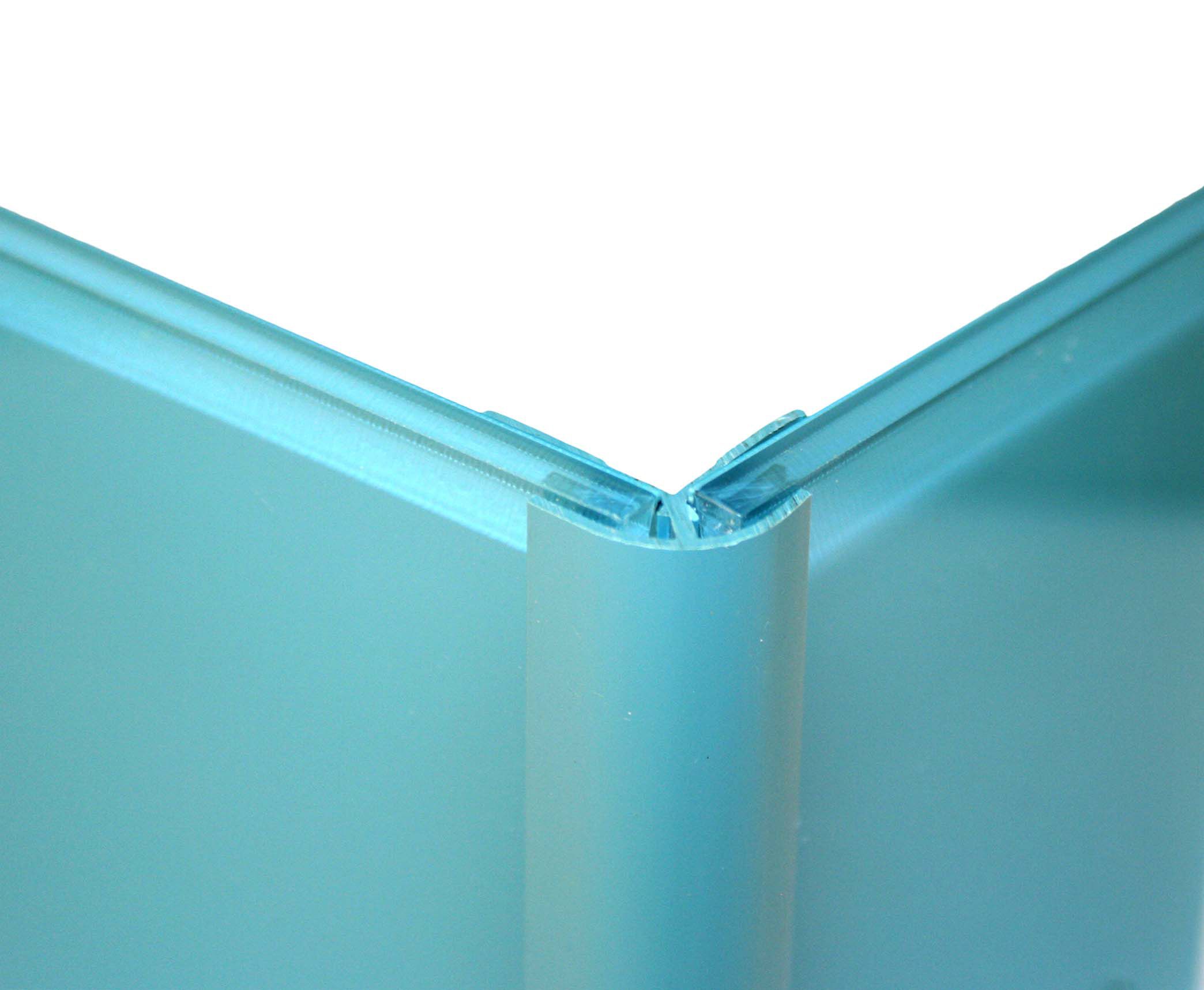 Vistelle Blue atoll Panel external corner joint, (L)2500mm (W)25mm