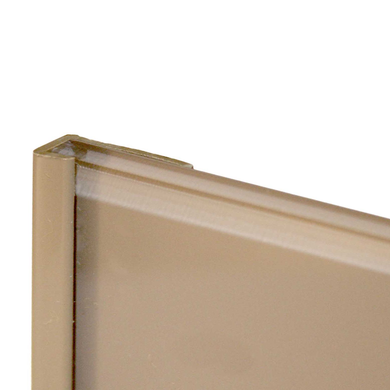 Vistelle Straight Panel end cap (L)2500mm (W)25mm - Mocha
