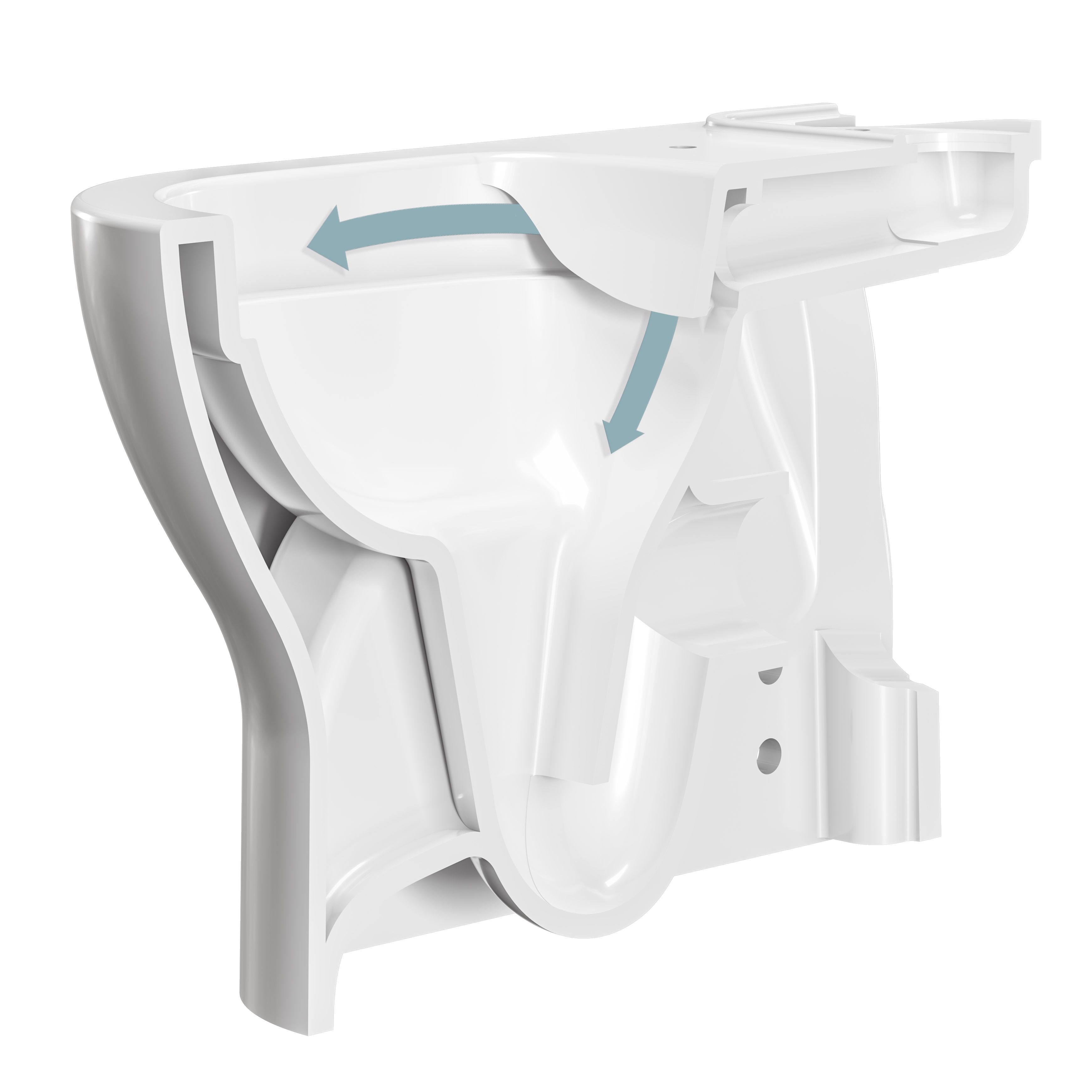 VitrA Koa White Slim Back to wall close-coupled Round Toilet set with Soft close seat & Exposed cistern