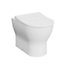 VitrA Koa White Slim Fully skirted Round Toilet set with Soft close seat