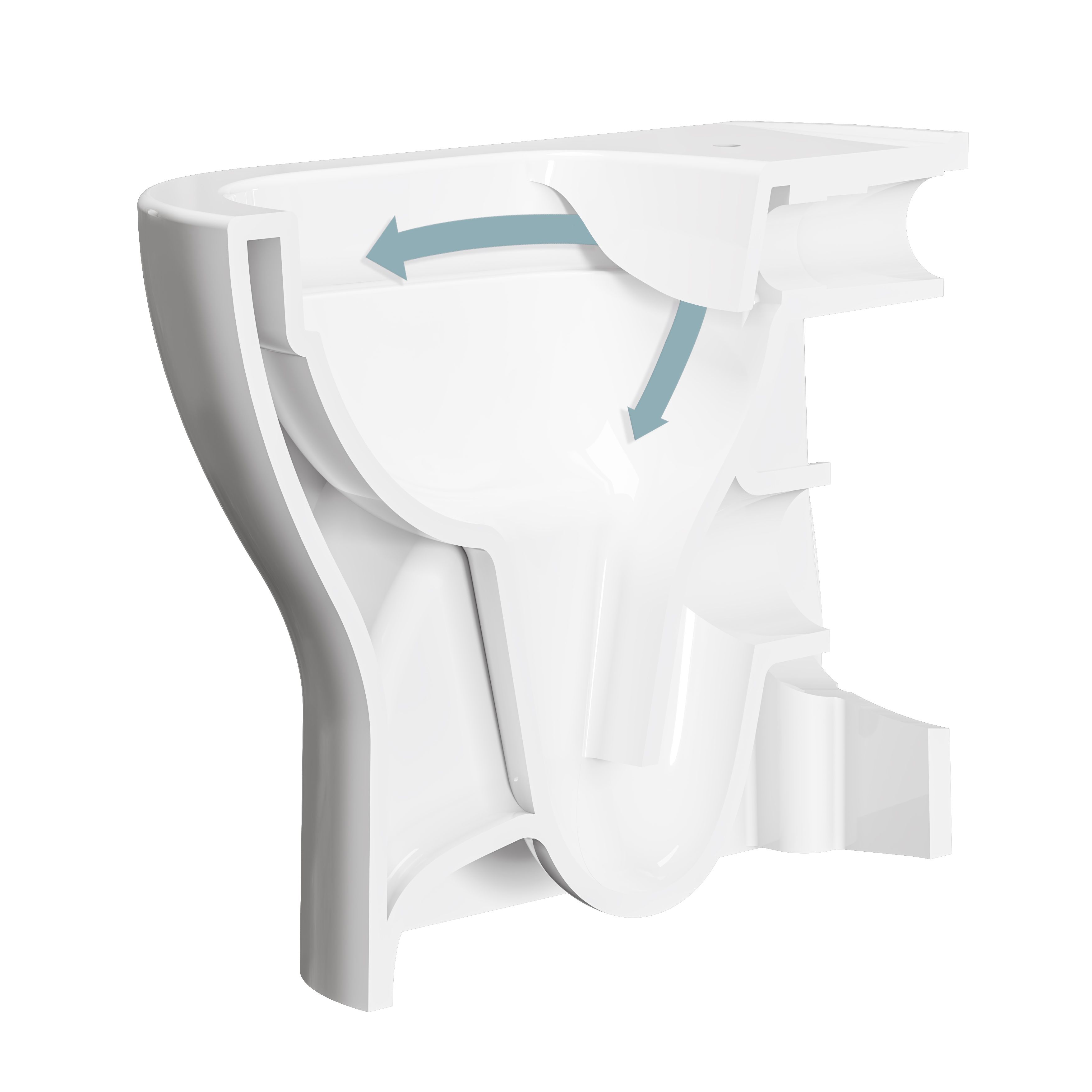 VitrA Koa White Slim Fully skirted Round Toilet set with Soft close seat