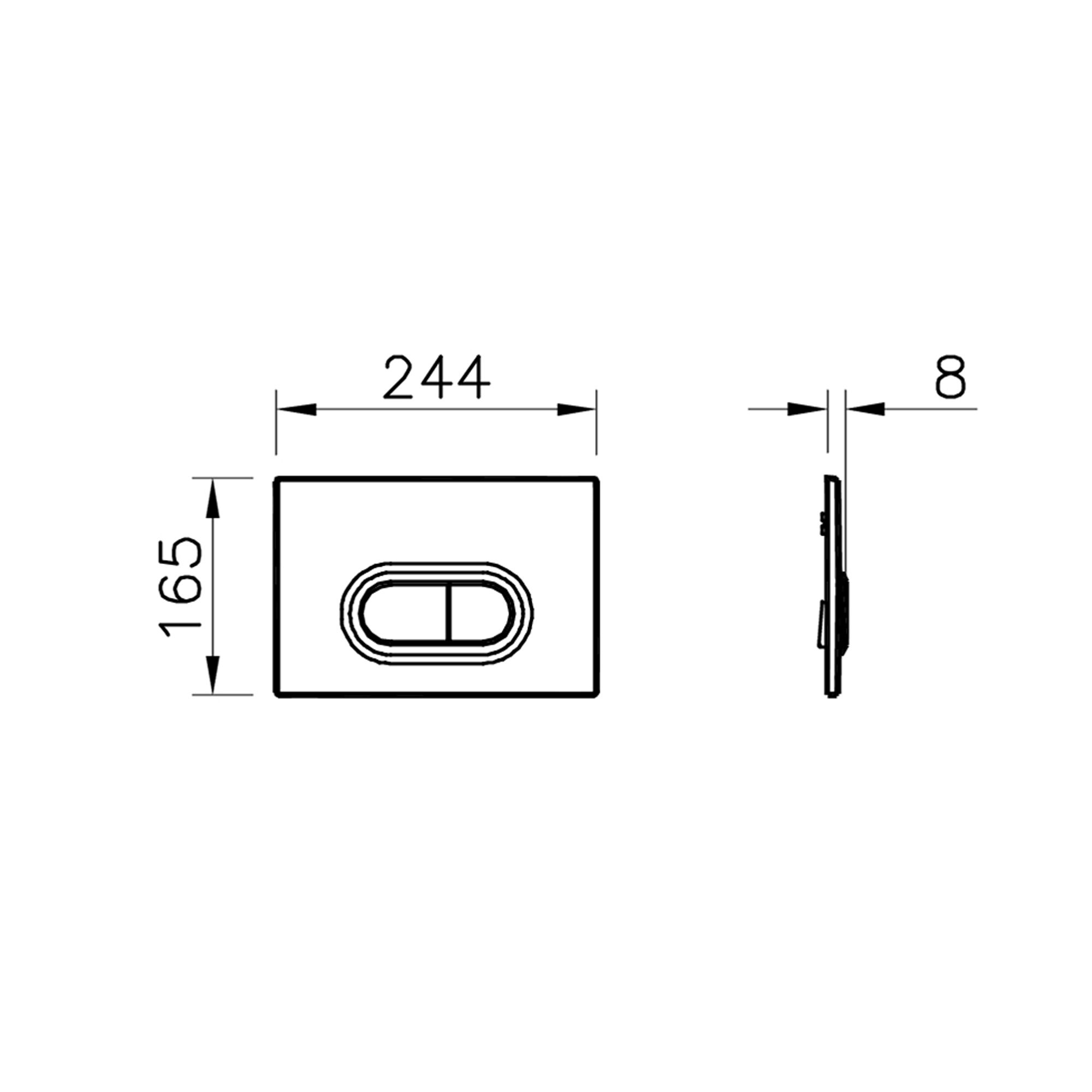 VitrA Koa White Slim Wall hung Round Toilet set with Soft close seat & frame - 8