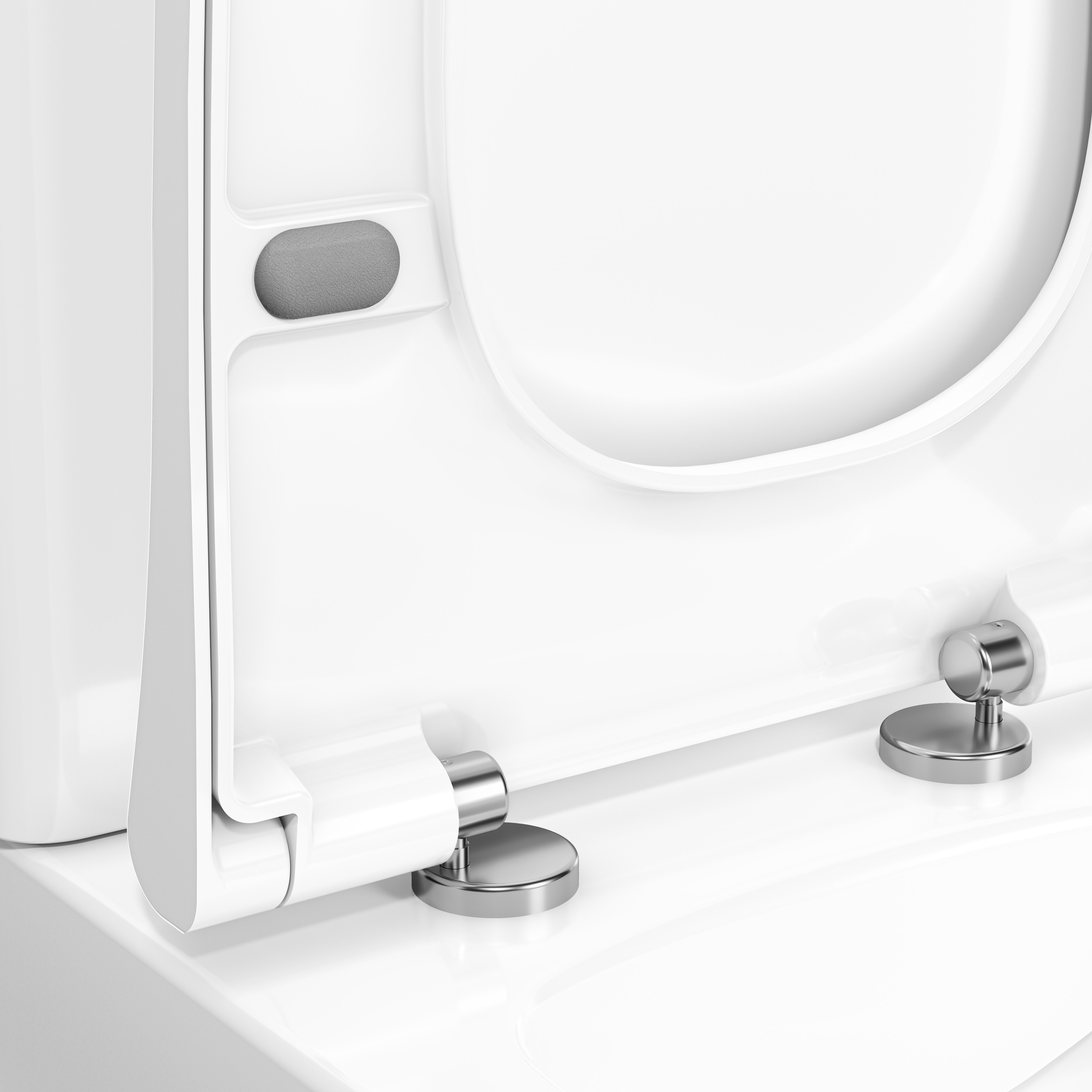 VitrA Koa White Square Slim Soft close Toilet seat
