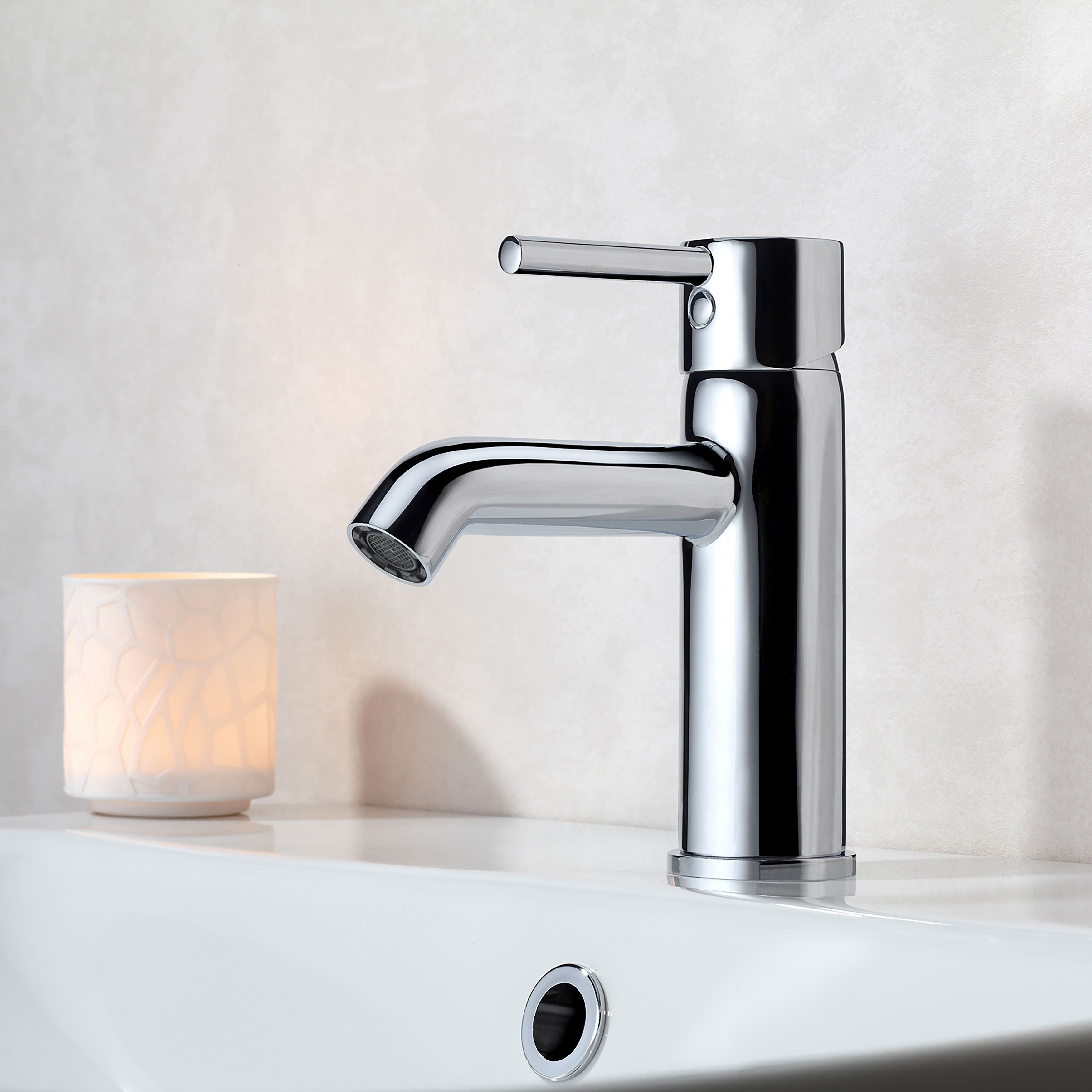 VitrA Minimax S Gloss Chrome effect Manual Basin Mixer Tap