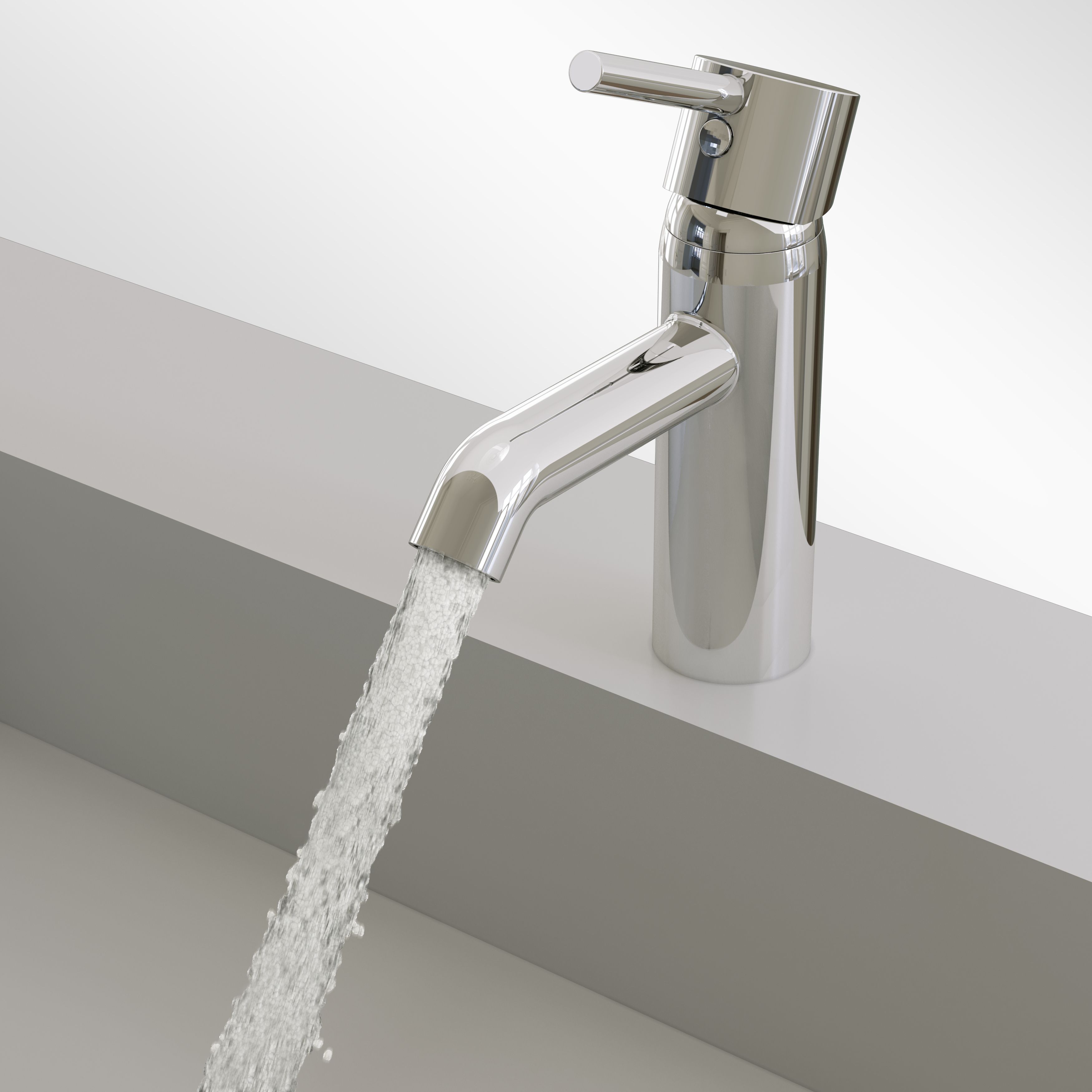 VitrA Minimax S Gloss Chrome effect Manual Basin Mixer Tap