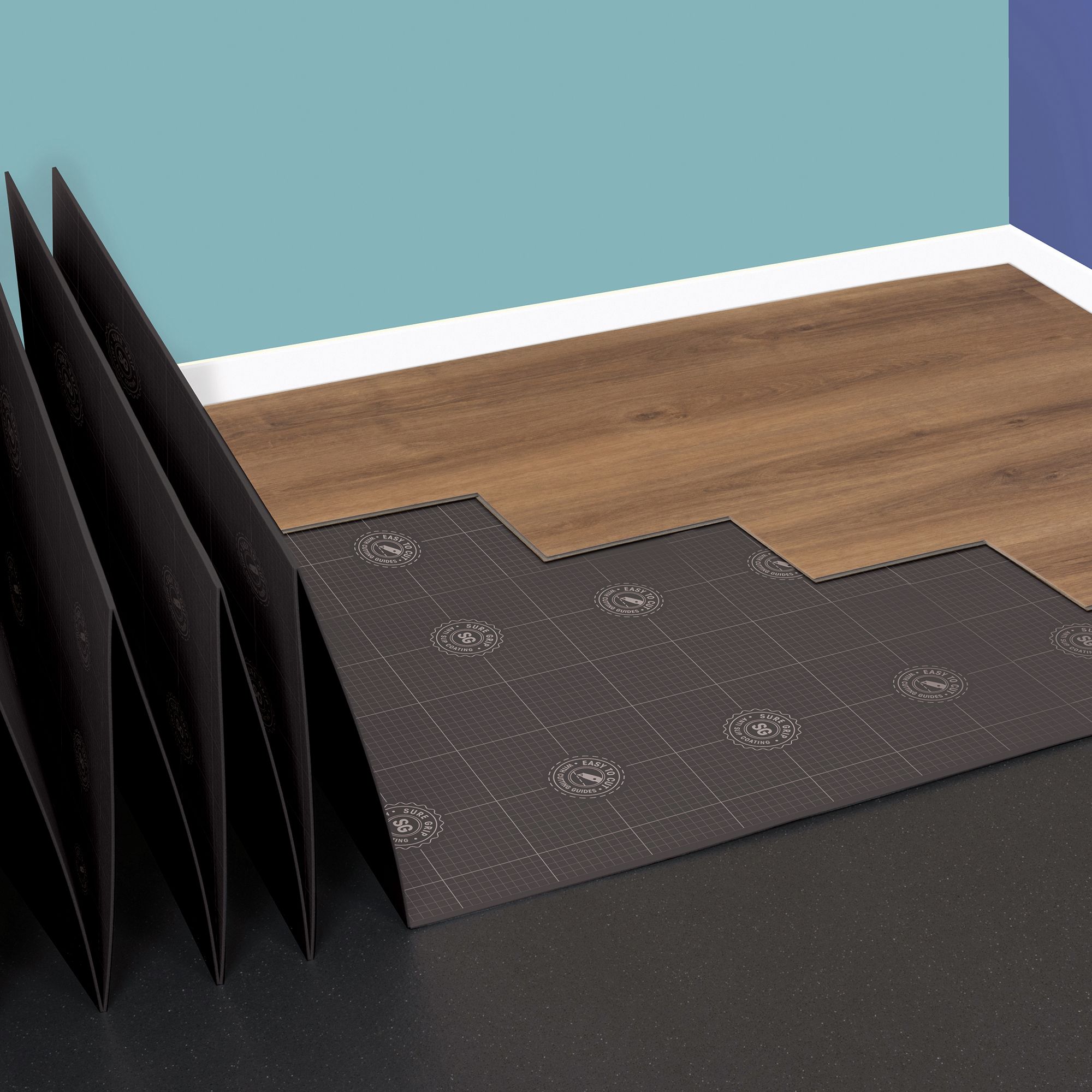Vitrex 1mm XPS foam Vinyl click Underlay panel - 4