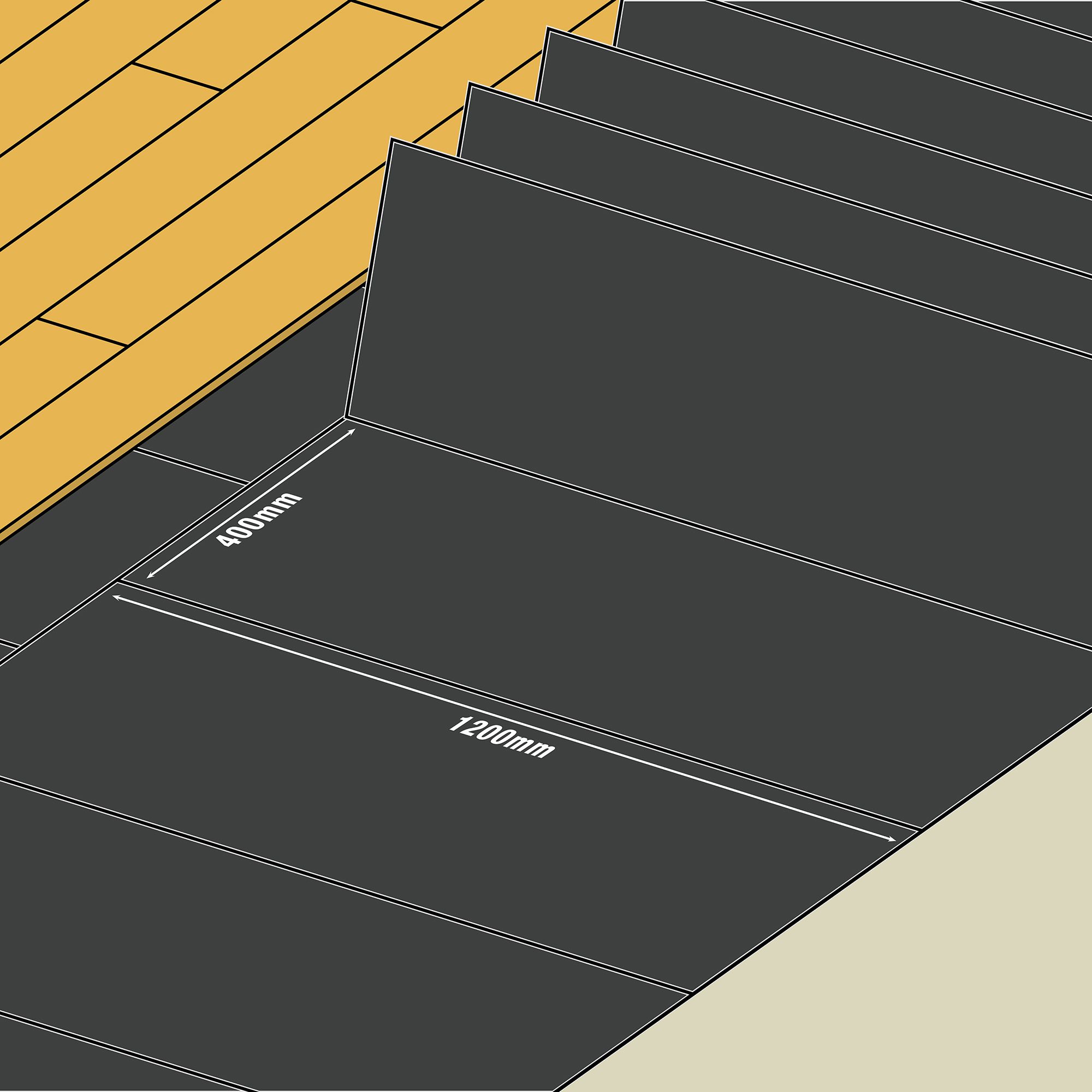 Vitrex 1mm XPS foam Vinyl click Underlay panel - 5