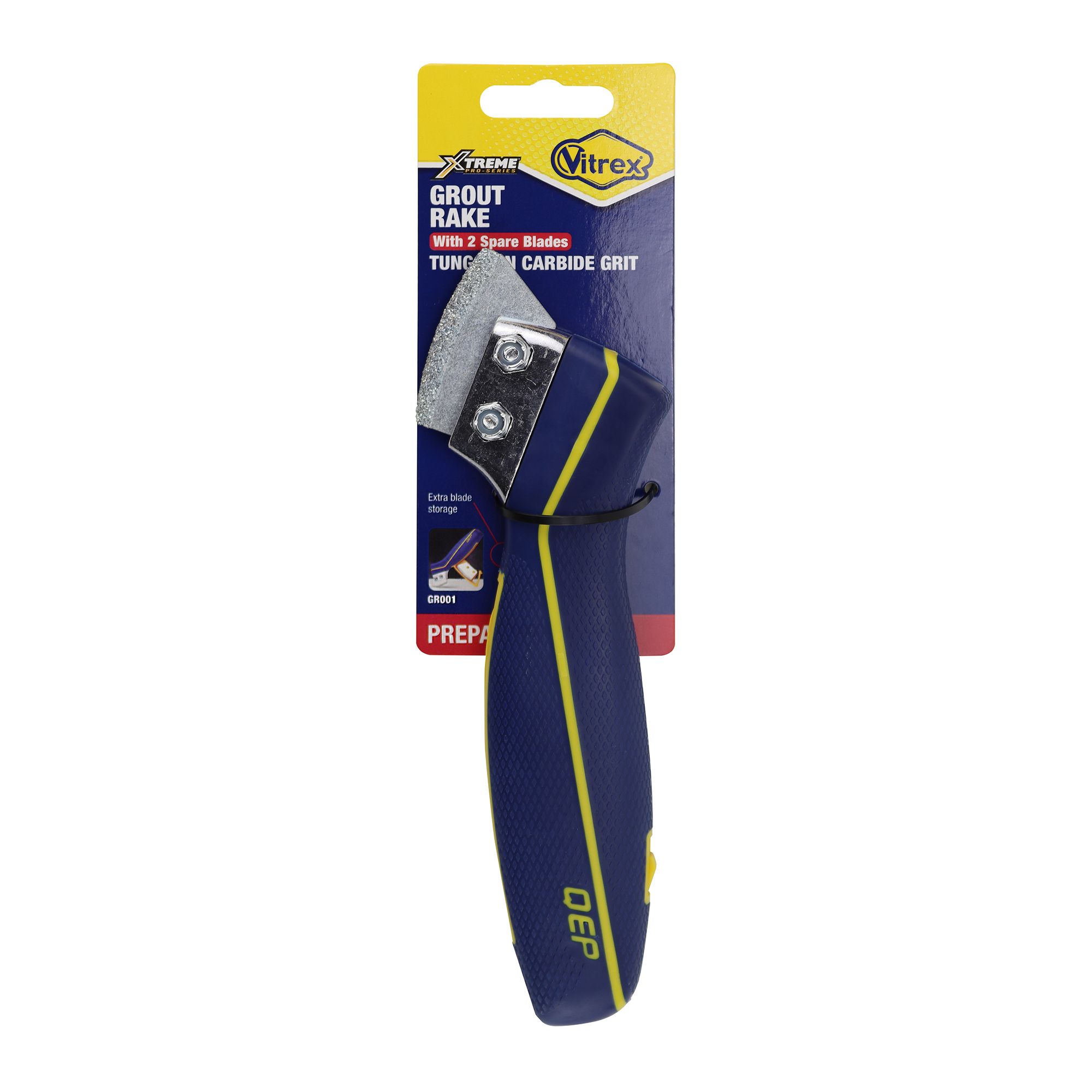 Vitrex 52mm Tungsten carbide grit-edged Grout rake (L)25mm